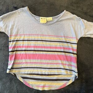 Roxy Kids Multicolor Striped Tee
